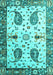 Persian Turquoise Traditional Rug, tr3877turq