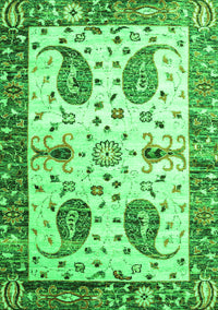 Persian Green Traditional Rug, tr3877grn