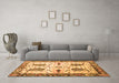 Machine Washable Persian Orange Traditional Area Rugs in a Living Room, wshtr3877org