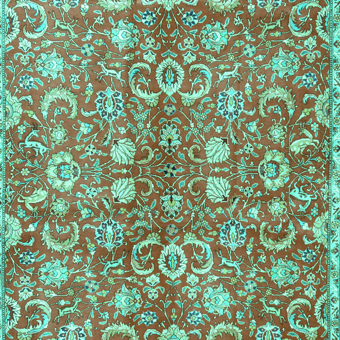 Persian Turquoise Traditional Rug, tr3878turq