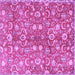 Square Persian Purple Traditional Rug, tr3878pur