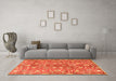 Machine Washable Persian Orange Traditional Area Rugs in a Living Room, wshtr3878org