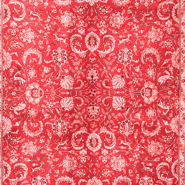 Machine Washable Persian Red Traditional Rug, wshtr3878red
