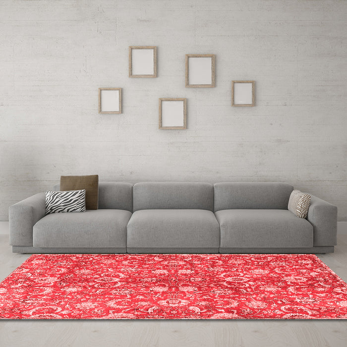 Traditional Red Washable Rugs
