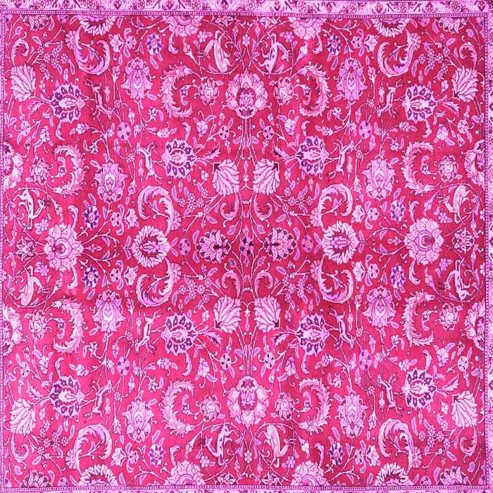 Square Persian Pink Traditional Rug, tr3878pnk