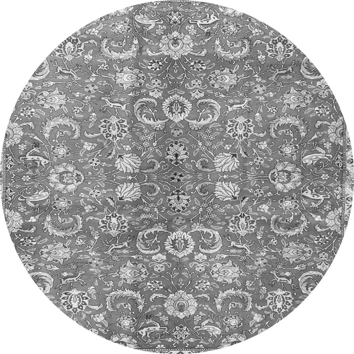 Machine Washable Persian Gray Traditional Rug, wshtr3878gry