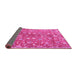 Sideview of Persian Pink Traditional Rug, tr3878pnk