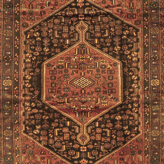 Machine Washable Persian Brown Traditional Rug, wshtr3879brn