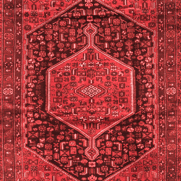 Machine Washable Persian Red Traditional Rug, wshtr3879red