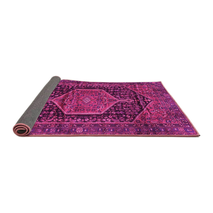 Sideview of Persian Pink Traditional Rug, tr3879pnk