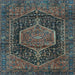 Square Persian Light Blue Traditional Rug, tr3879lblu