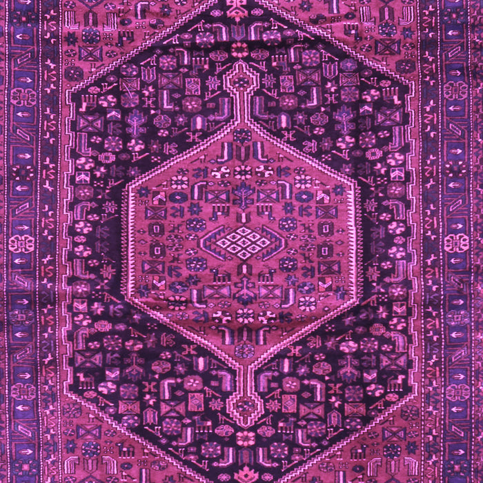 Machine Washable Persian Purple Traditional Area Rugs, wshtr3879pur