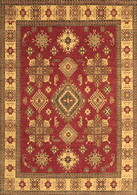 Geometric Brown Traditional Rug, tr387brn