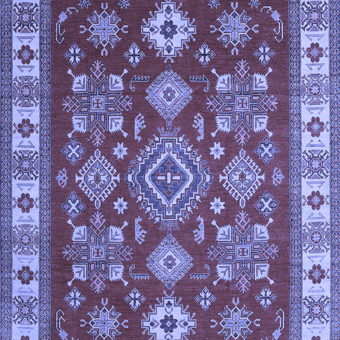 Geometric Blue Traditional Rug, tr387blu