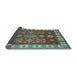 Sideview of Geometric Light Blue Traditional Rug, tr387lblu