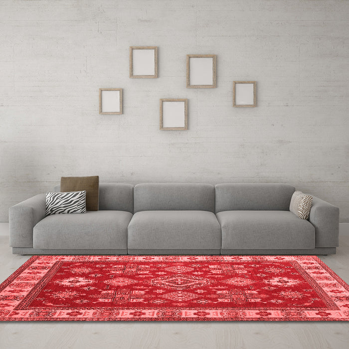 Traditional Red Washable Rugs