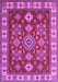 Machine Washable Geometric Purple Traditional Area Rugs, wshtr387pur