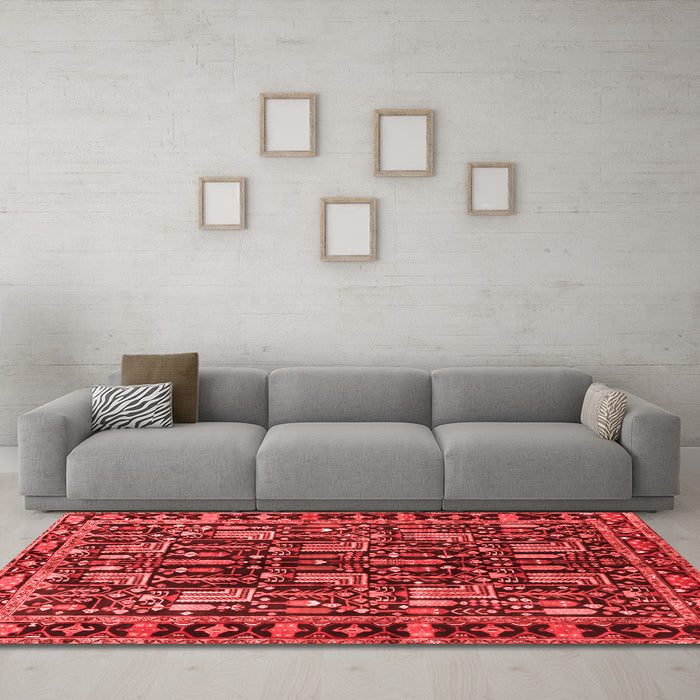 Traditional Red Washable Rugs