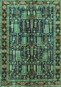 Persian Turquoise Traditional Rug, tr3880turq
