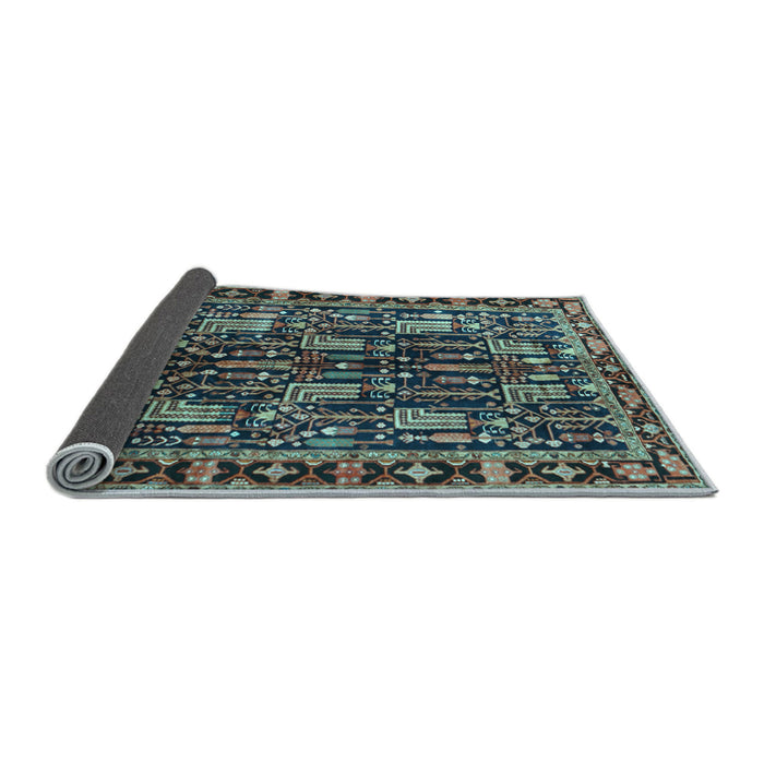 Sideview of Persian Light Blue Traditional Rug, tr3880lblu