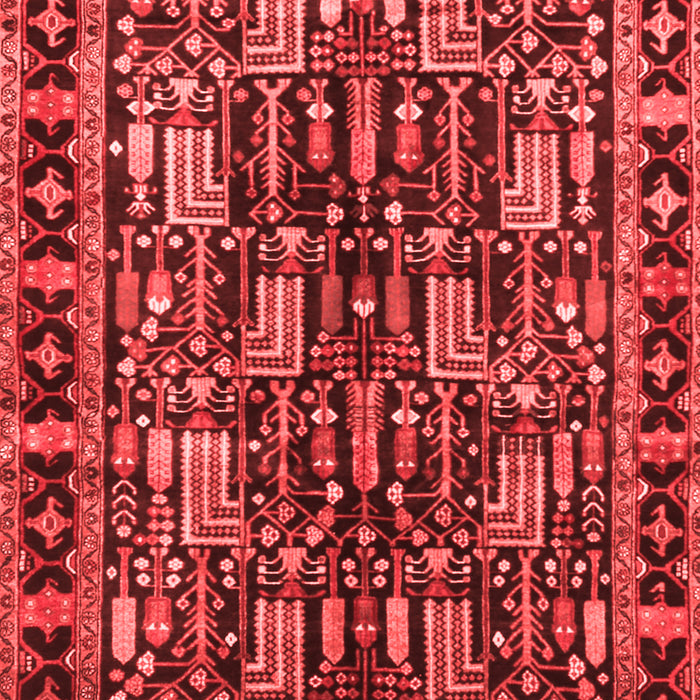 Machine Washable Persian Red Traditional Rug, wshtr3880red