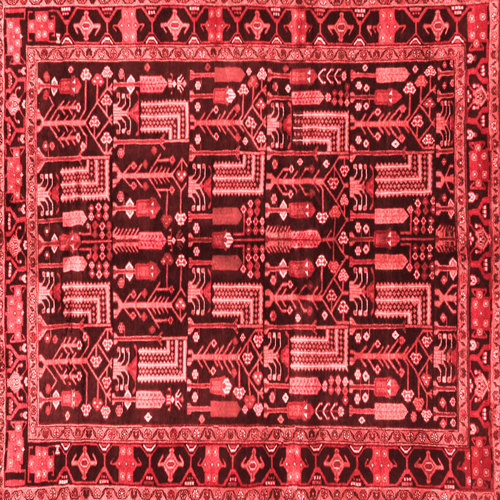 Machine Washable Persian Red Traditional Rug, wshtr3880red