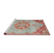 Sideview of Machine Washable Traditional Cherry Red Rug, wshtr3881