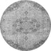 Square Persian Gray Traditional Rug, tr3881gry