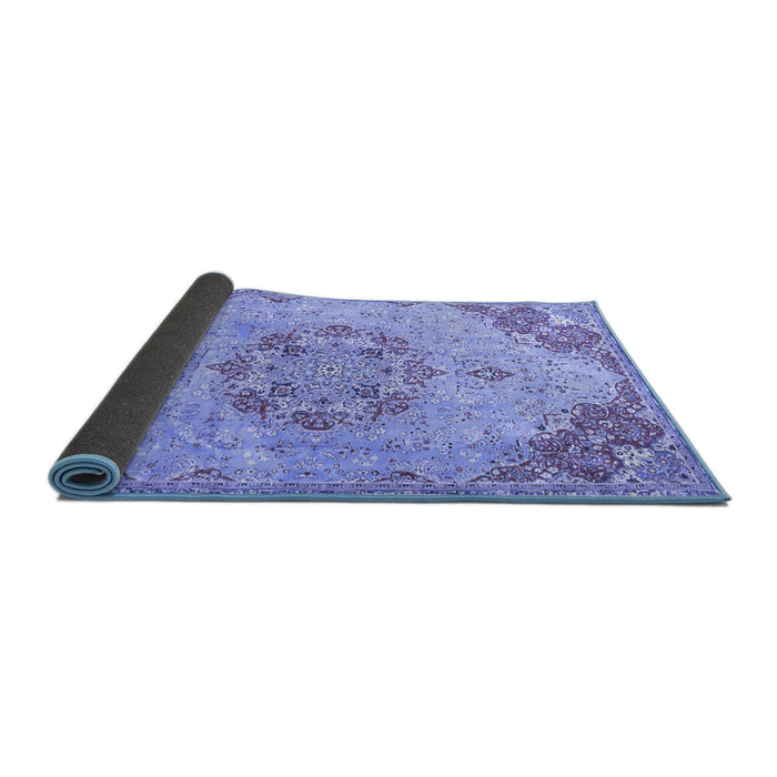 Sideview of Persian Blue Traditional Rug, tr3881blu