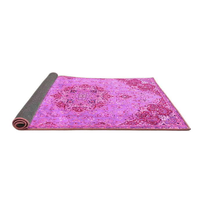 Sideview of Persian Pink Traditional Rug, tr3881pnk