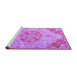 Sideview of Machine Washable Persian Purple Traditional Area Rugs, wshtr3881pur