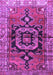 Machine Washable Persian Purple Traditional Area Rugs, wshtr3882pur