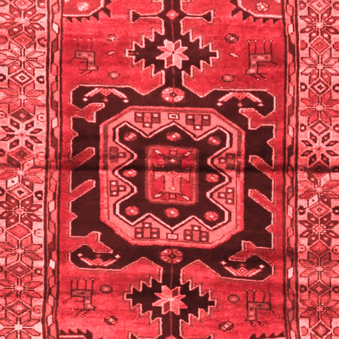 Machine Washable Persian Red Traditional Rug, wshtr3882red