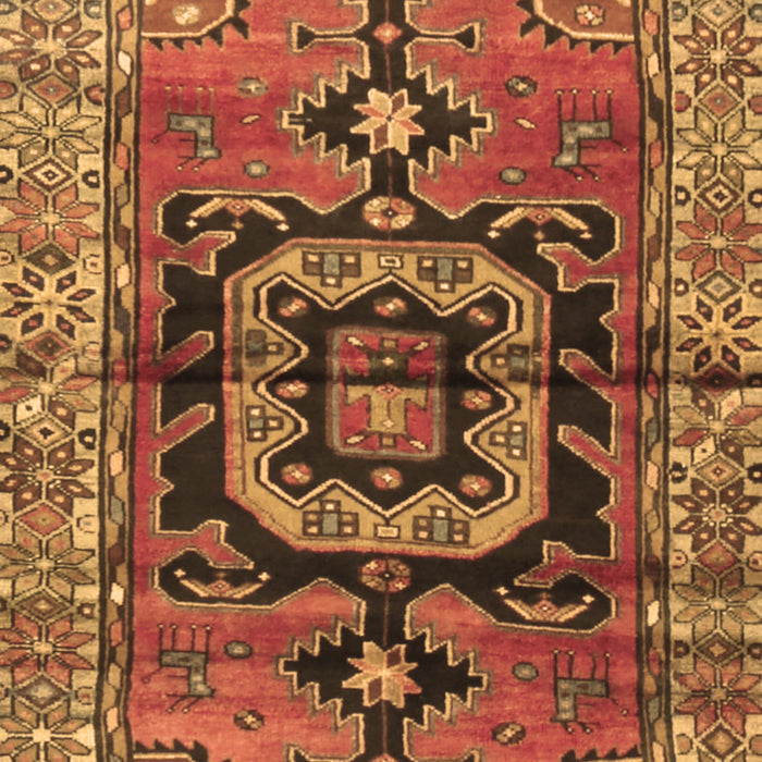 Machine Washable Persian Brown Traditional Rug, wshtr3882brn
