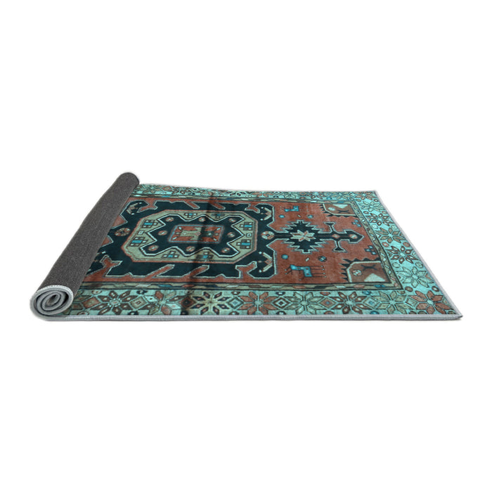 Sideview of Persian Light Blue Traditional Rug, tr3882lblu