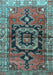 Machine Washable Persian Light Blue Traditional Rug, wshtr3882lblu