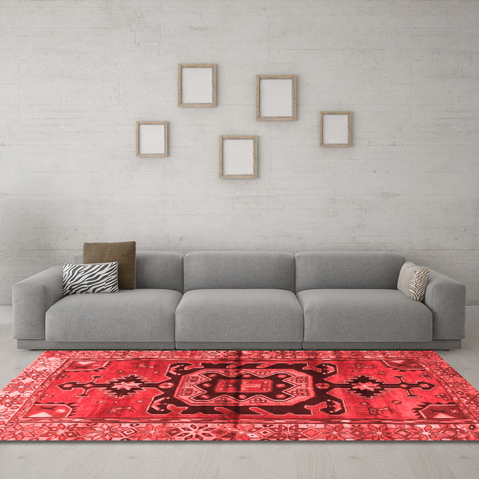 Traditional Red Washable Rugs