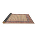 Sideview of Traditional Copper Red Pink Persian Rug, tr3883