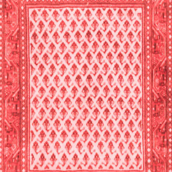 Machine Washable Persian Red Traditional Rug, wshtr3883red