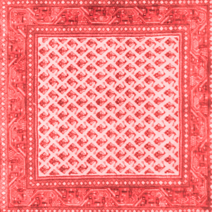 Machine Washable Persian Red Traditional Rug, wshtr3883red