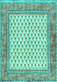 Persian Turquoise Traditional Rug, tr3883turq