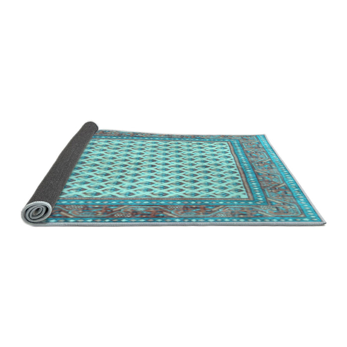 Sideview of Persian Light Blue Traditional Rug, tr3883lblu