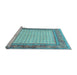 Sideview of Machine Washable Persian Light Blue Traditional Rug, wshtr3883lblu