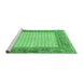 Sideview of Machine Washable Persian Emerald Green Traditional Area Rugs, wshtr3883emgrn