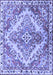 Machine Washable Persian Blue Traditional Rug, wshtr3884blu