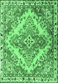 Persian Emerald Green Traditional Rug, tr3884emgrn