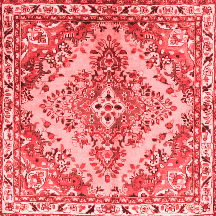 Machine Washable Persian Red Traditional Rug, wshtr3884red