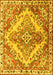 Machine Washable Persian Yellow Traditional Rug, wshtr3884yw