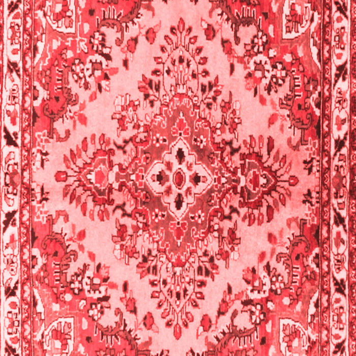 Machine Washable Persian Red Traditional Rug, wshtr3884red