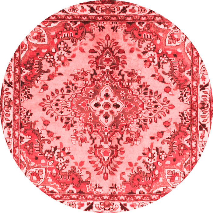 Machine Washable Persian Red Traditional Rug, wshtr3884red